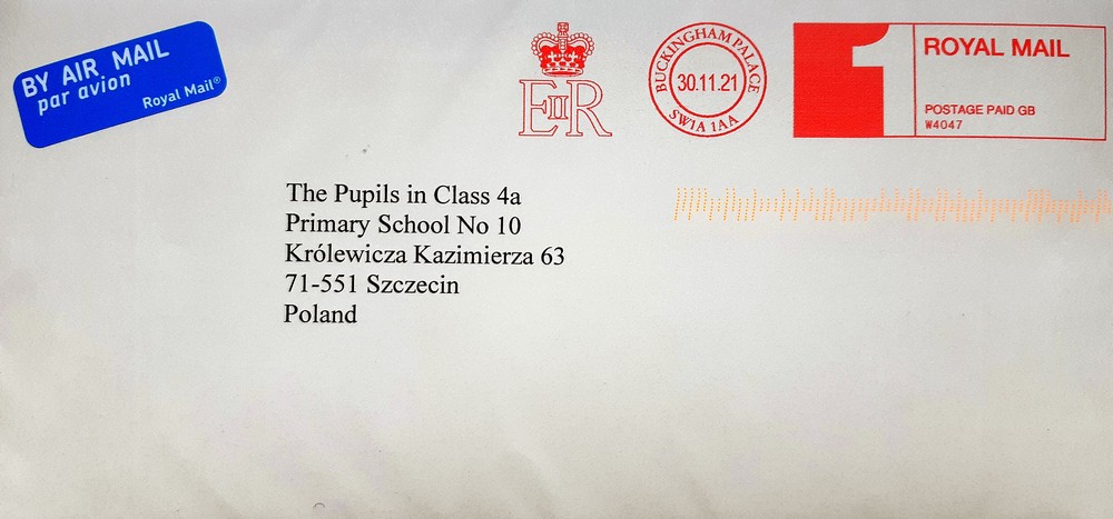 Szkoła otrzymała list od królowej Elżbiety II !!!