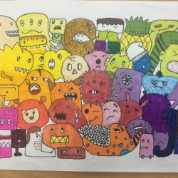  Doodle monsters