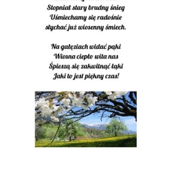 Wiosna wierszem malowana