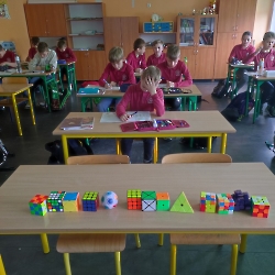 Dzień kostki Rubika w klasie 3c