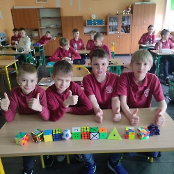 Dzień kostki Rubika w klasie 3c